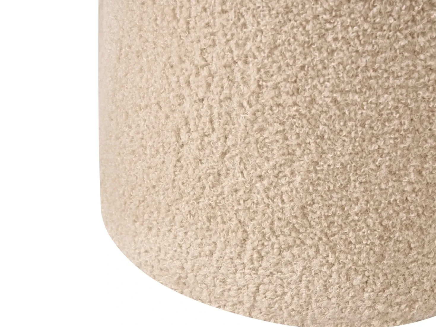 Puf MANCOS Boucle Beige