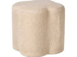 Puf MANCOS Boucle Beige
