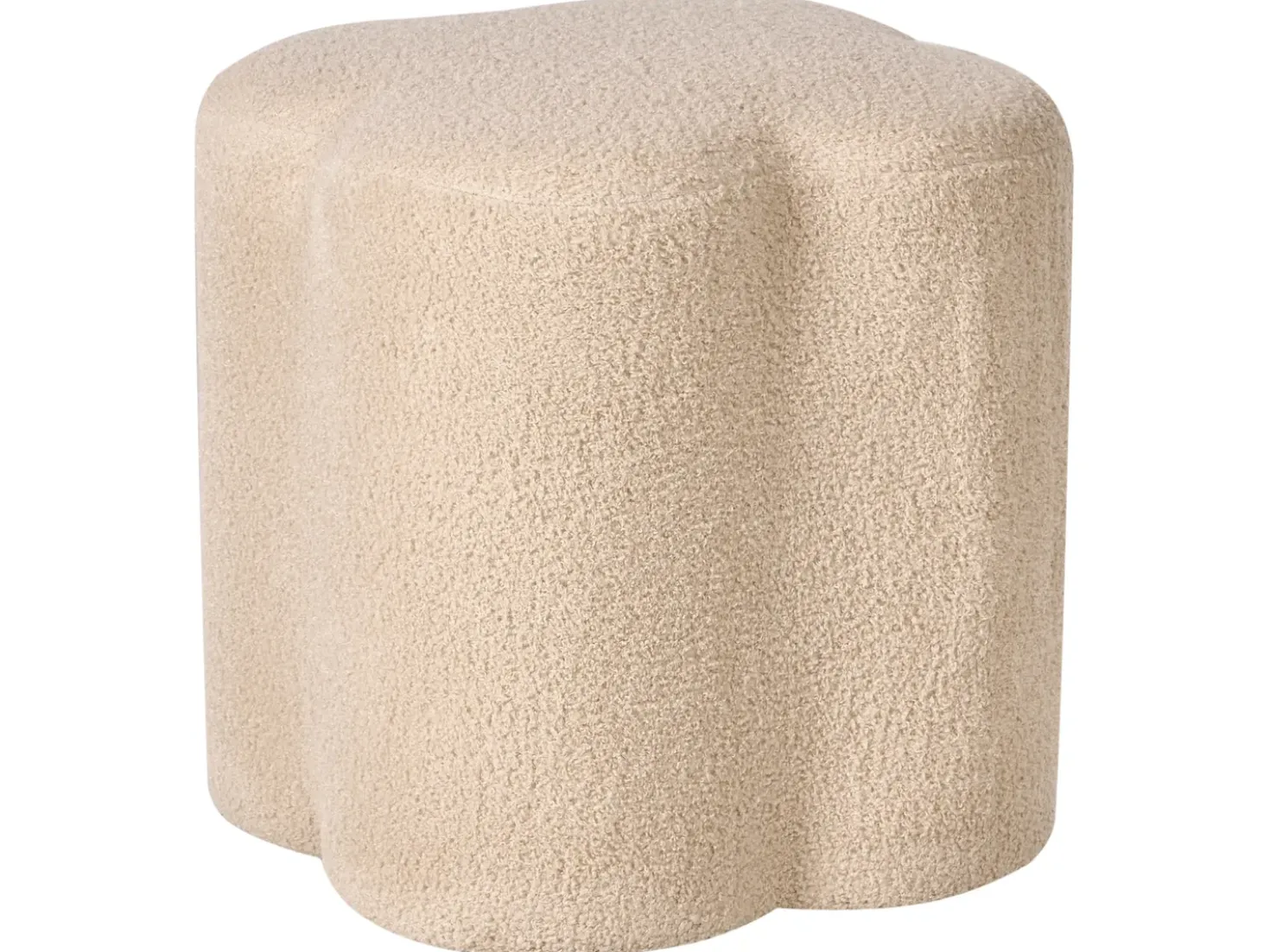 Puf MANCOS Boucle Beige