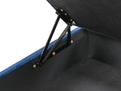 Puf med opbevaring ABERDEEN Velour Navy Blå