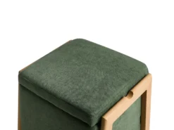 Puf med opbevaring EDLAND 45 cm 43 cm Grøn