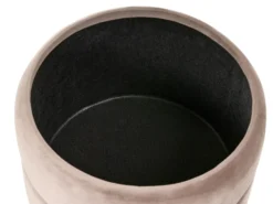 Puf med opbevaring ELGIN Velour Brungrå