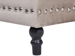 Puf med opbevaring LORETTO Velour Beige