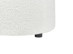 Puf med opbevaring MARYLAND Boucle Cremehvid