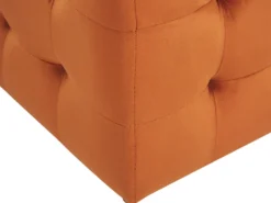 Puf med opbevaring MICHIGAN Velour Orange