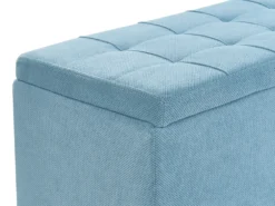 Puf med opbevaring OREM 100 cm 40 cm Blå