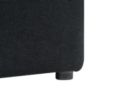 Puf med opbevaring OREM 100 cm 40 cm Sort