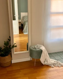 Puf med opbevaring SILAS Velour Mintgrøn