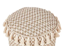 Puf PIRAK Bomuld Lys Beige