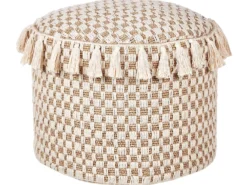 Puf PIRAK Bomuld Lys Beige