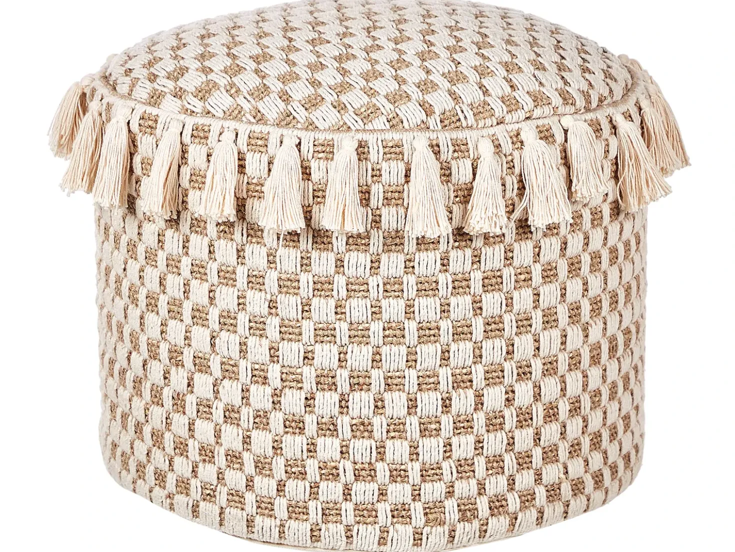 Puf PIRAK Bomuld Lys Beige