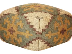 Puf SARON Jute Multifarvet