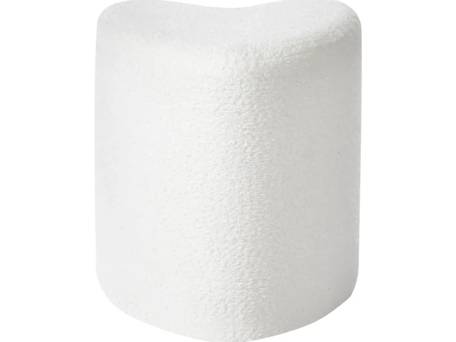 Puf SCOTIA Chenille Cremehvid