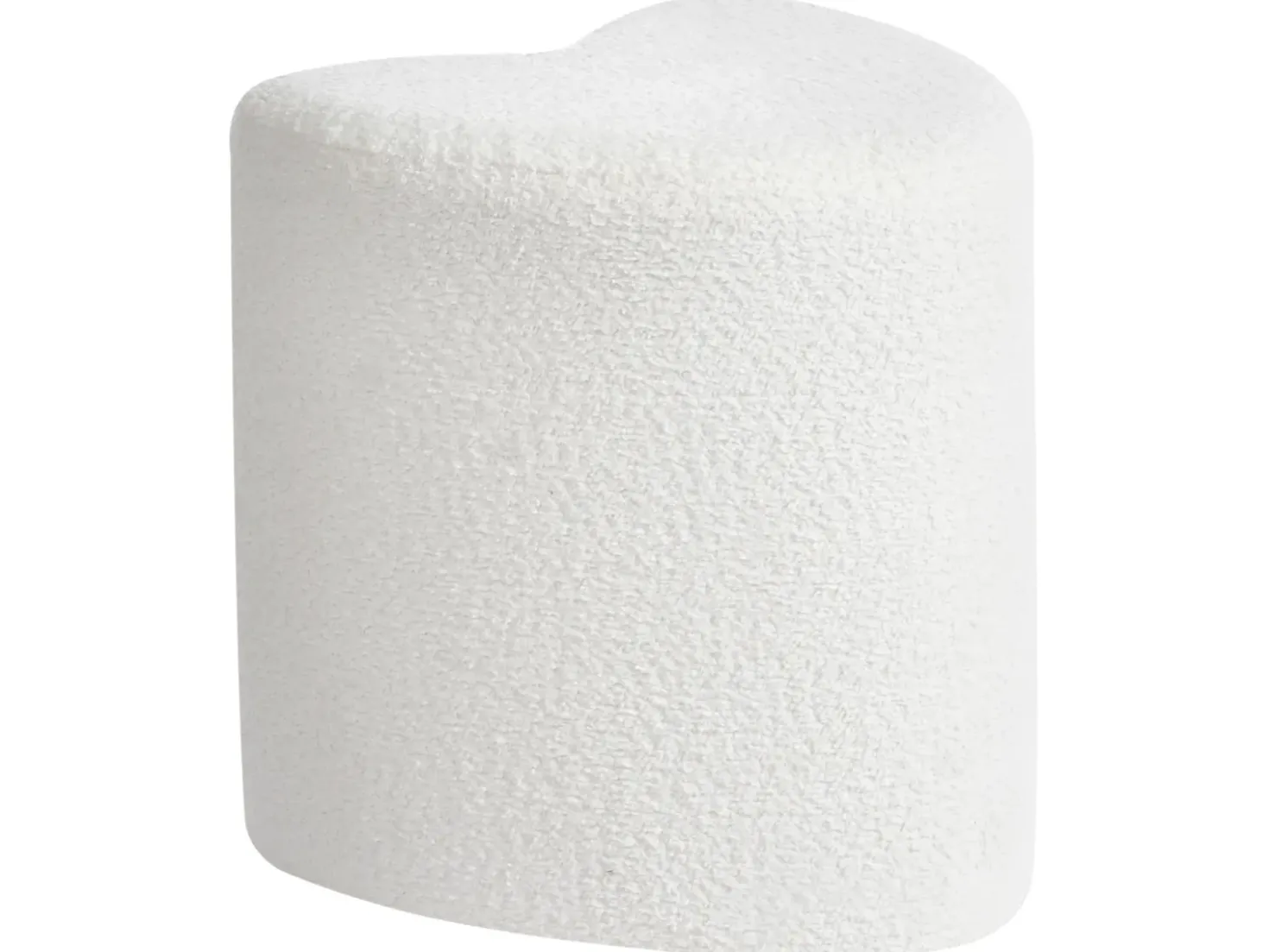 Puf SCOTIA Chenille Cremehvid