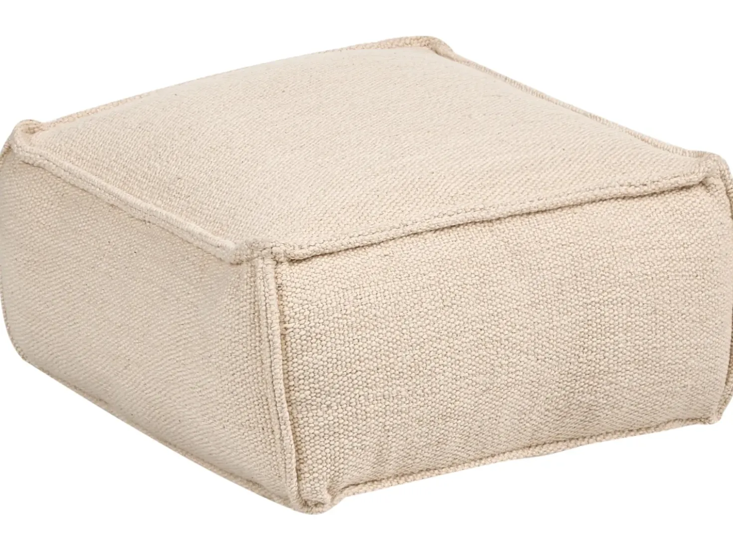 Puf SHERALI Bomuld Beige