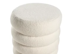 Puf SUMPTER Boucle Cremehvid
