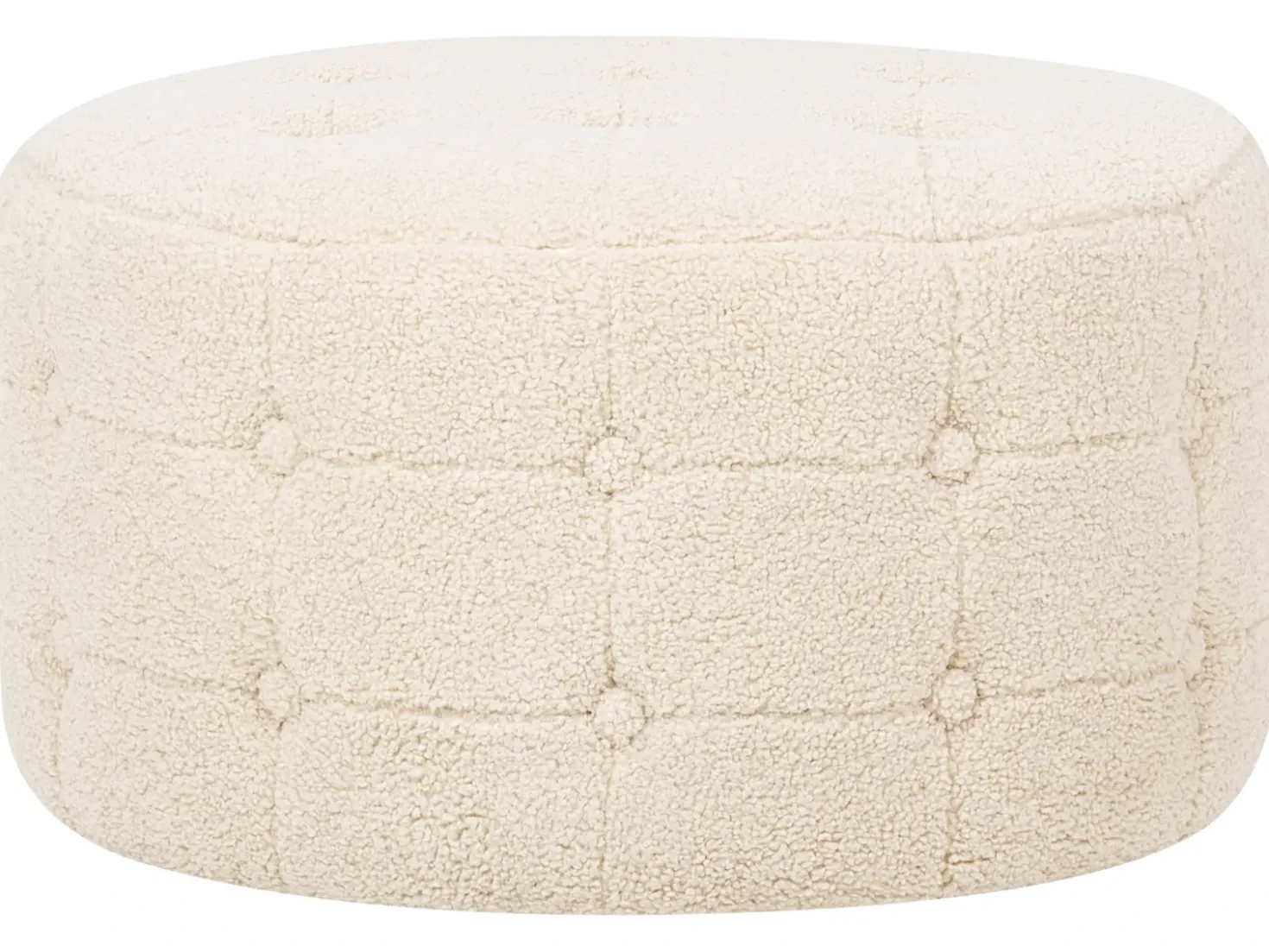 Puf TAMPA Boucle Beige
