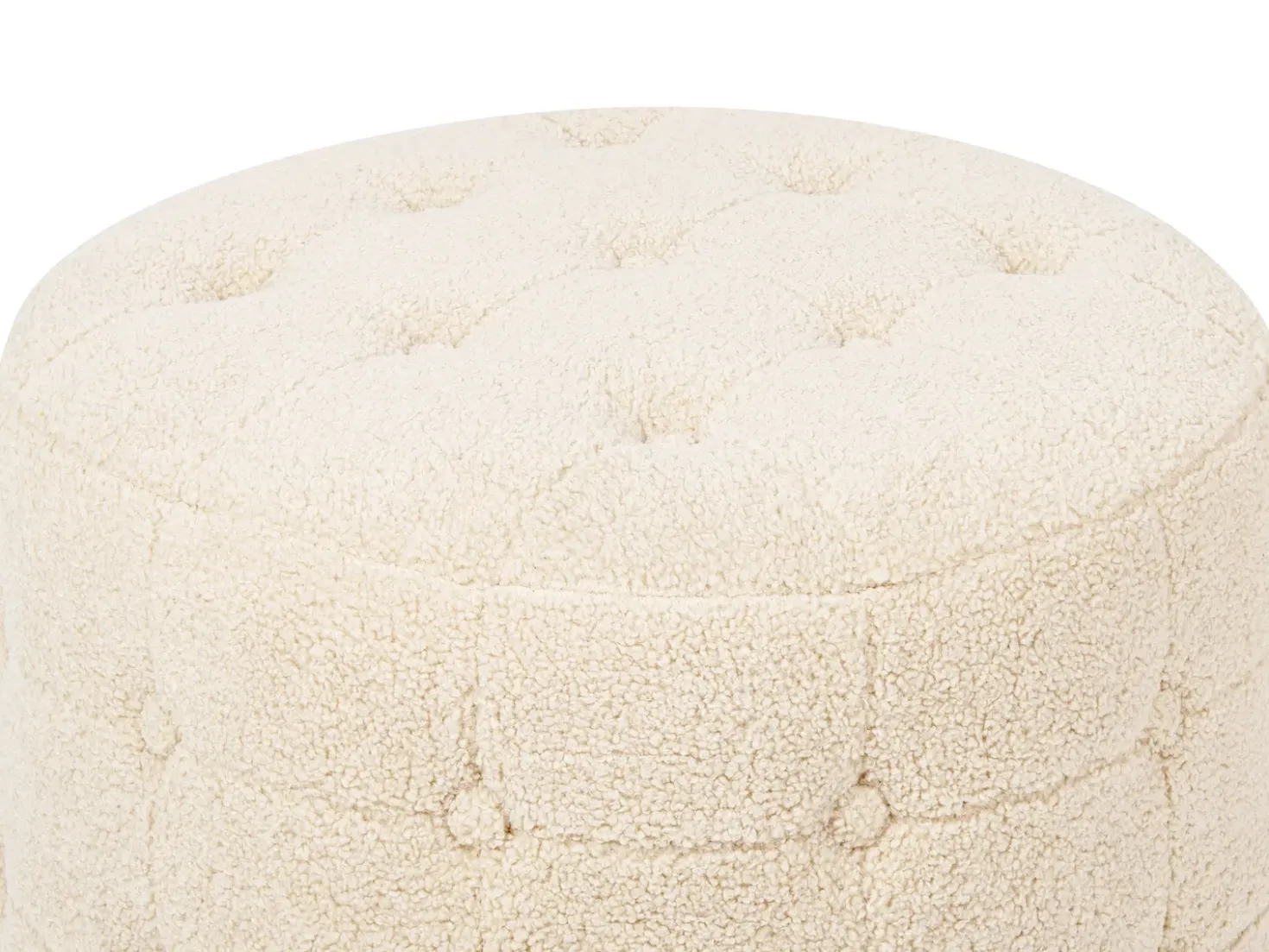 Puf TAMPA Boucle Beige