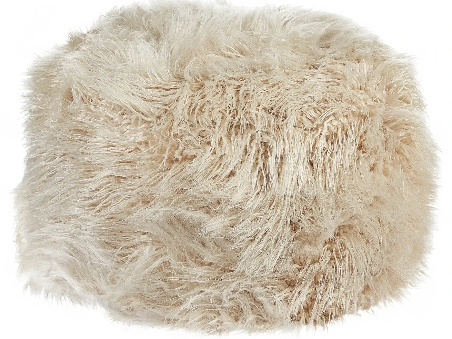 Puf TUKKI Kunstig pels Lys Beige
