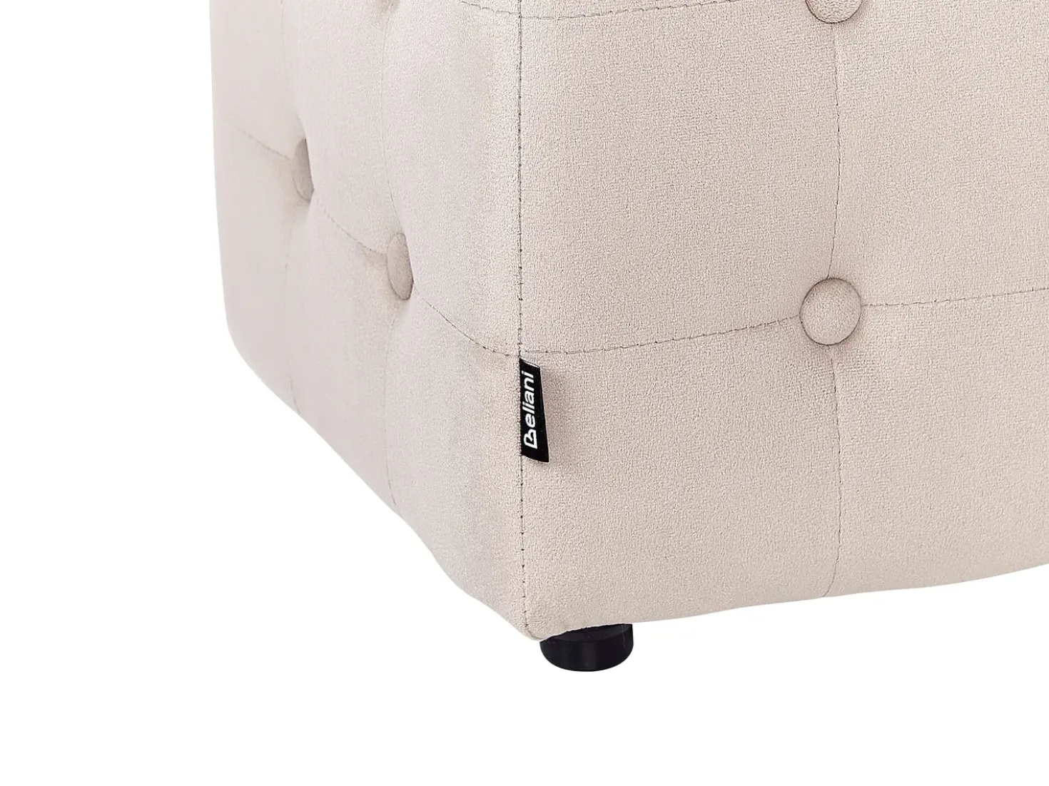 Puf WISCONSIN Velour Lys Beige