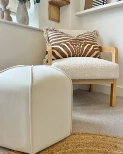 Puf WISHEK Velour Lys Beige