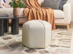 Puf WISHEK Velour Lys Beige