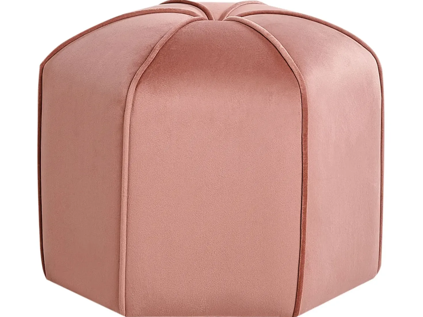 Puf WISHEK Velour Lyserød