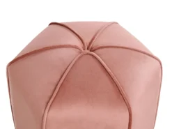 Puf WISHEK Velour Lyserød