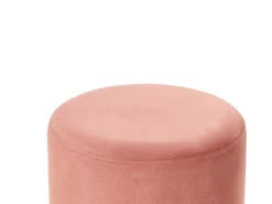 Puf YANKTON Velour Lyserød