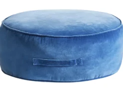 Puf YULLE Velour Blå