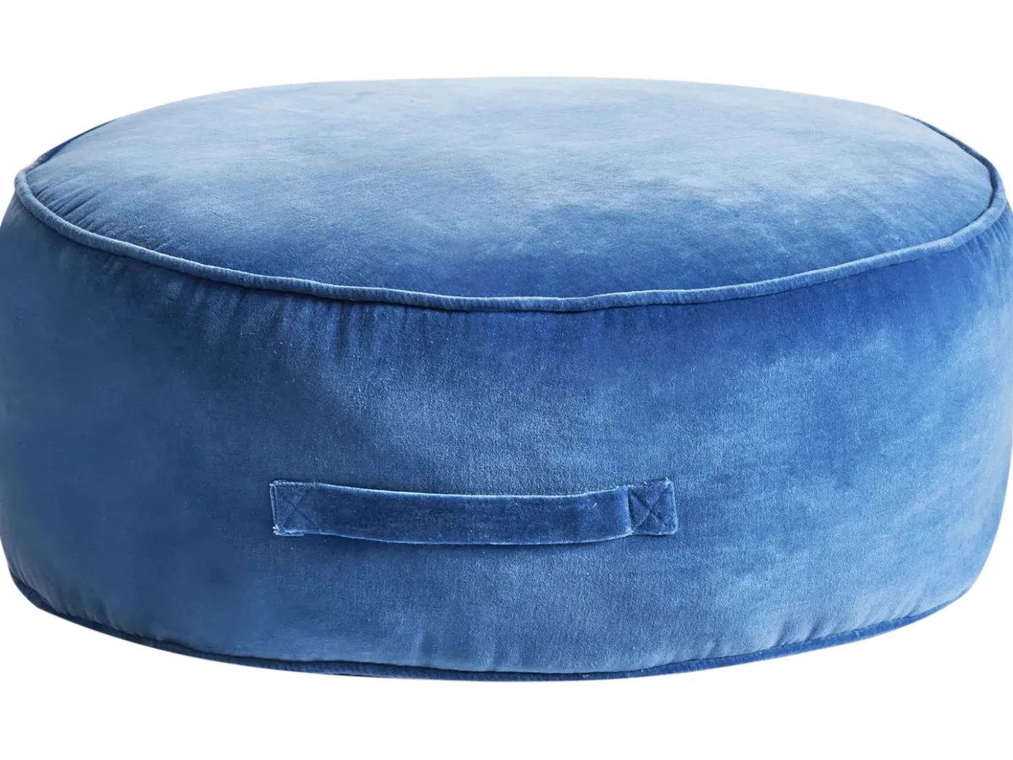 Puf YULLE Velour Blå