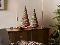 PURUVESI Juletræ 31/36 cm Rood/groen