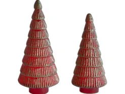 PURUVESI Juletræ 31/36 cm Rood/groen