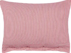Pyntepude AALITA Bomuld 40 x 60 cm Rød Stribet mønster