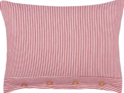 Pyntepude AALITA Bomuld 40 x 60 cm Rød Stribet mønster