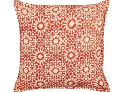 Pyntepude CEIBA Bomuld 45 x 45 cm Rød Geometrisk mønster