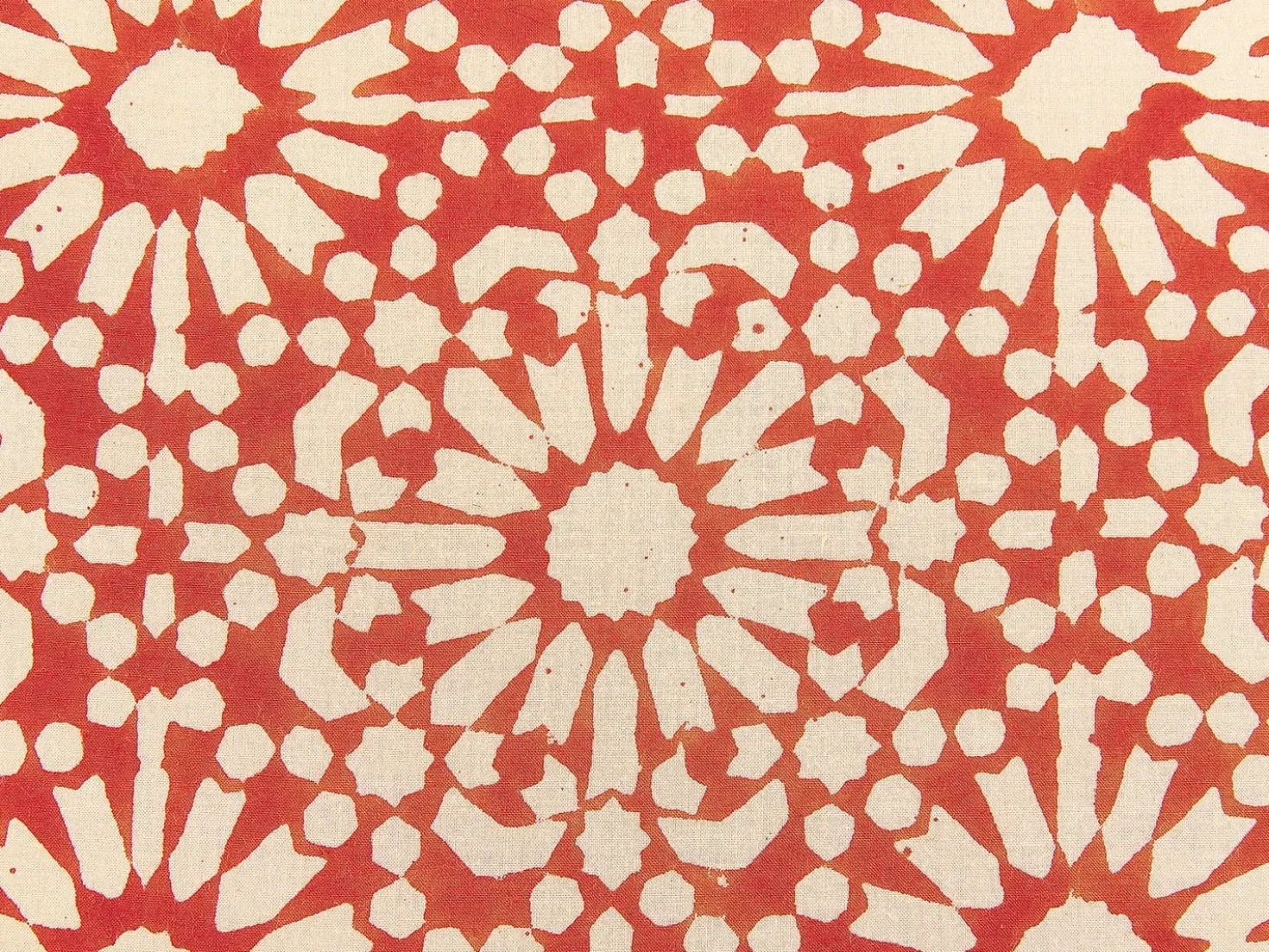 Pyntepude CEIBA Bomuld 45 x 45 cm Rød Geometrisk mønster
