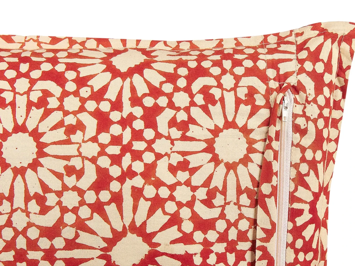 Pyntepude CEIBA Bomuld 45 x 45 cm Rød Geometrisk mønster