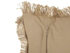 Pyntepude CIRSIUM Jute 45 x 45 cm Beige Stribet mønster