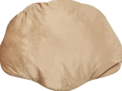 Pyntepude CONSOLIDA Velour 47 x 35 cm Sand Beige Ensfarvet