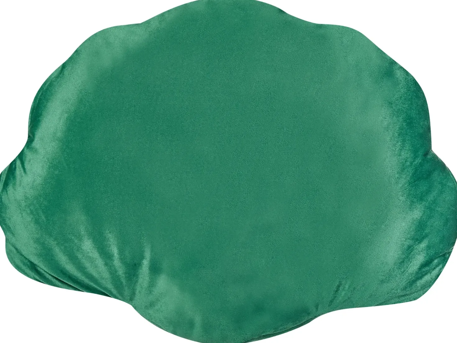 Pyntepude CONSOLIDA Velour 47 x 35 cm Smaragdgrøn Ensfarvet