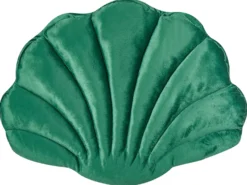 Pyntepude CONSOLIDA Velour 47 x 35 cm Smaragdgrøn Ensfarvet