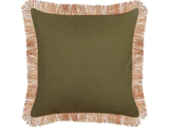 Pyntepude MITELLA Velour 45 x 45 cm Blå Blomstermønster