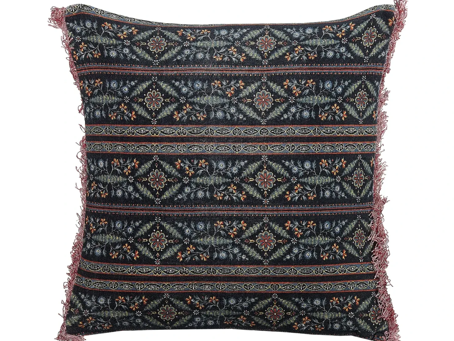 Pyntepude RUTA Velour 45 x 45 cm Multifarvet Blomstermønster