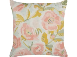 Pyntepude ZAHRIYE 45 x 45 cm Lyserød Blomstermønster
