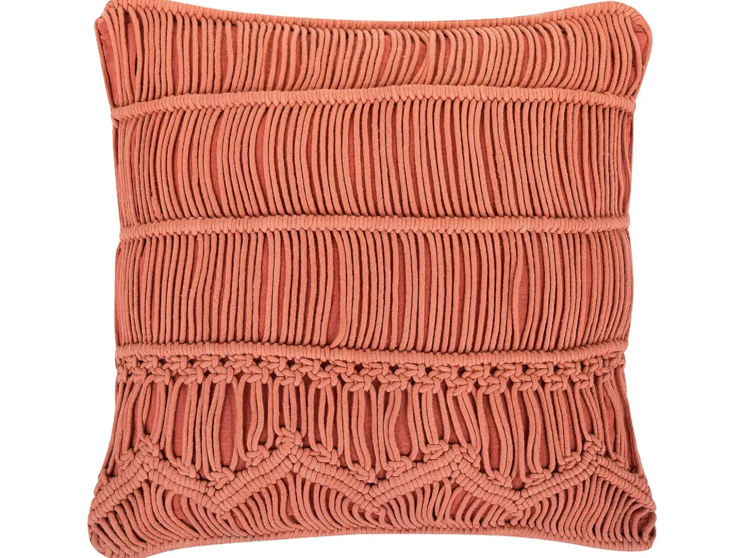 Pyntepude AKKOY Bomuld 45 x 45 cm Orange Geometrisk mønster
