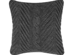 Pyntepude KONNI Bomuld 45 x 45 cm Grå Chevronmønster