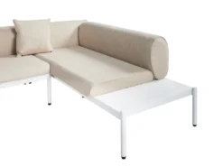RASIGLIA 5 personers Have-hjørnesofasæt Venstrevendt Beige Metal