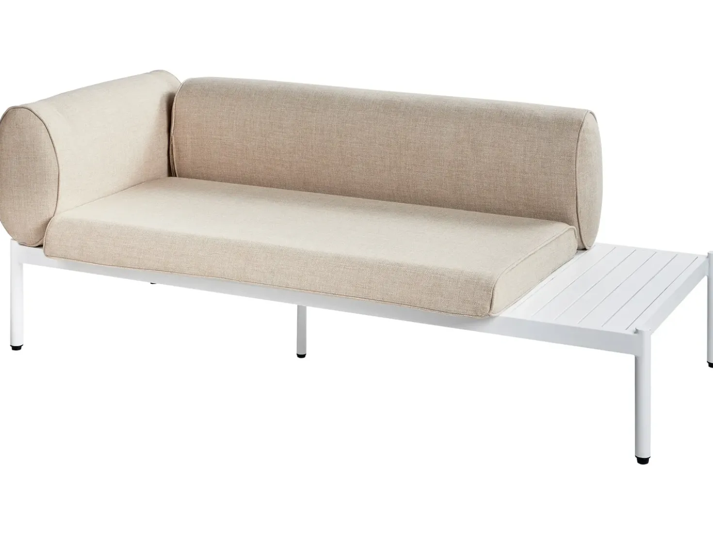 RASIGLIA 5 personers Have-hjørnesofasæt Venstrevendt Beige Metal