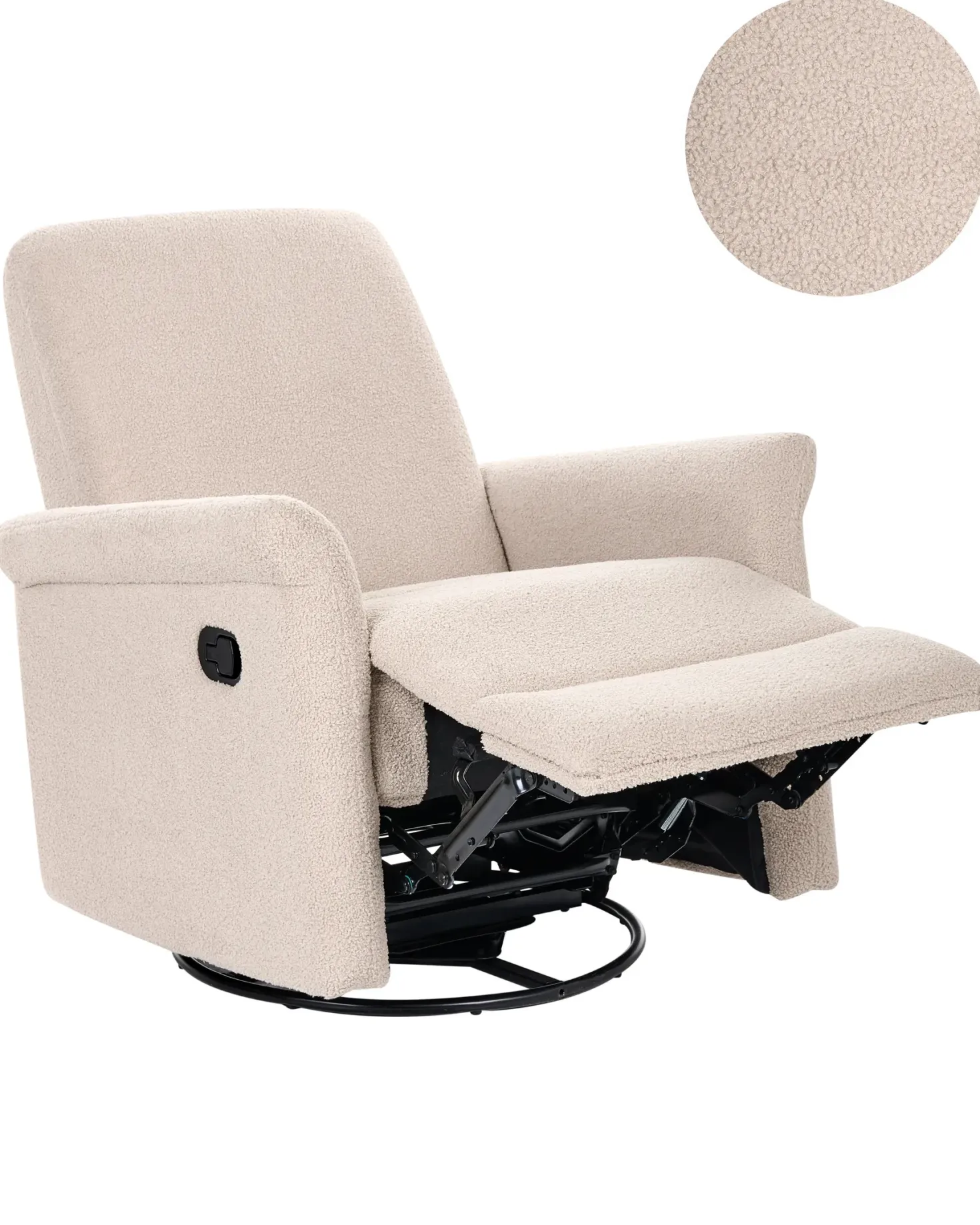 Recliner stol ECHION Boucle Lys Beige